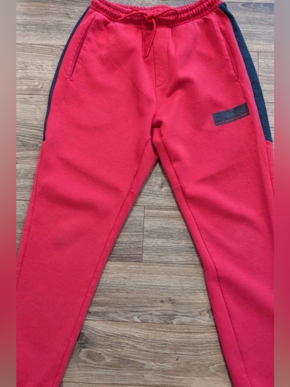 Hugo Boss Red Sweatpants - Large